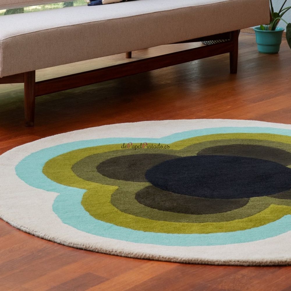 Alfombra ORLA KIELY LANA SUNFLOWER OLIVE 150-2